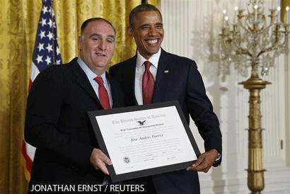 Jose Andres con Obama