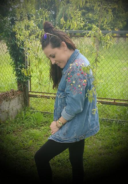 Diy: cazadora bordada con flores