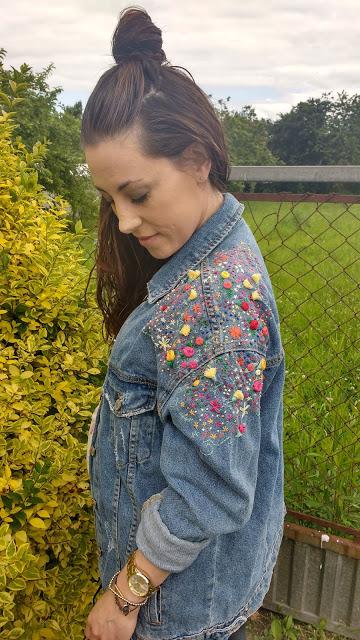 Diy: cazadora bordada con flores