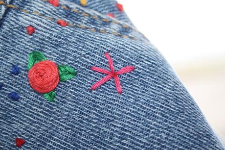 Diy: cazadora bordada con flores