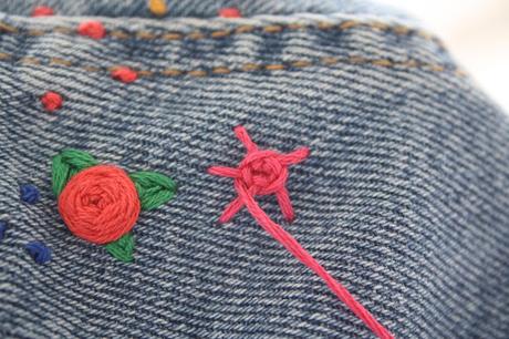 Diy: cazadora bordada con flores