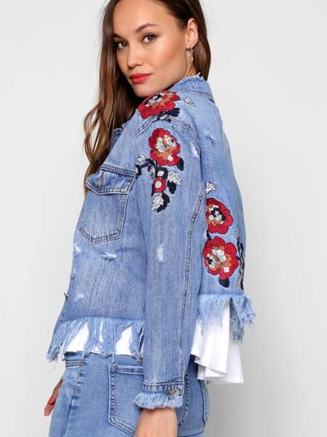 Diy: cazadora bordada con flores