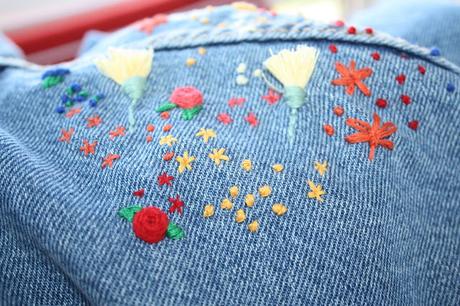 Diy: cazadora bordada con flores