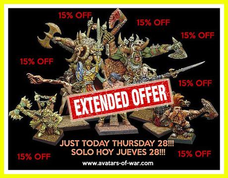 Oferta especial solo hoy de AoW: 15% en TODO