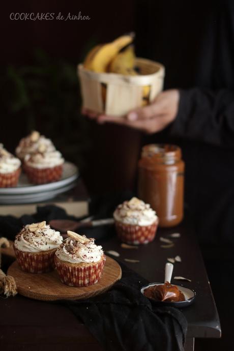 Cupcakes Banoffee Pie. Cookcakes de Ainhoa.