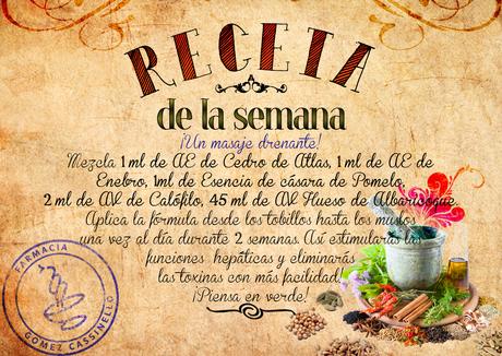 Receta de la semana: Un masaje drenante!