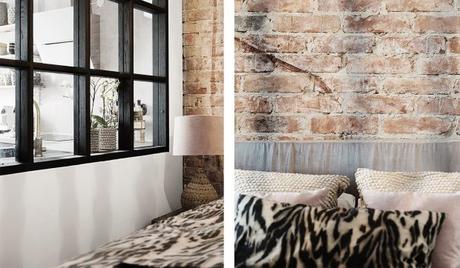 Black Pearl, espacios oscuros y luminosos brick wall