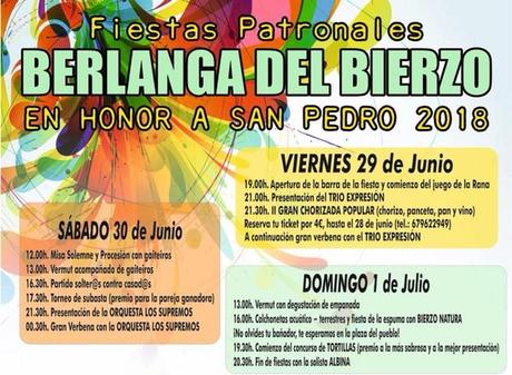 Planes para el fin de semana en Ponferrada y el Bierzo. 29 de junio al 1 de julio 2018 Planes para el fin de semana en Ponferrada y el Bierzo. 29 de junio al 1 de julio 2018