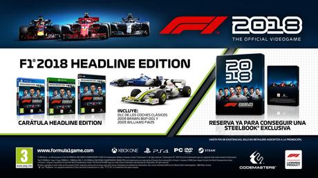 Hoy han salido a la luz la carátula oficial y las primeras pantallas de F1 2018