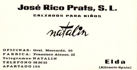 3.- Logos y marcas de fábricas de calzado eldenses: Antonio Díaz Vidal (Querubín-Andivi); Emilio Vidal Vidal; José Rico Prats (Natalín)