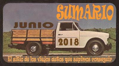 Sumario de junio de 2018