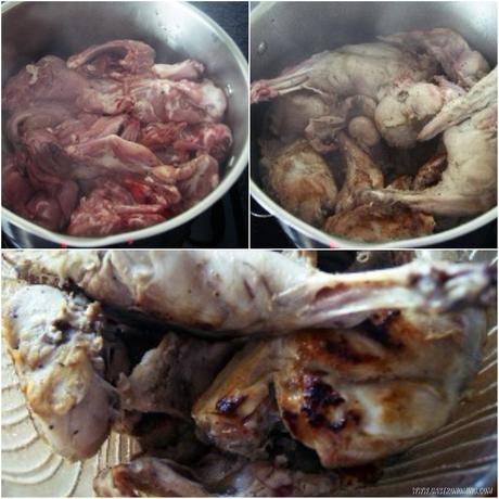 Conejo al ajillo con patatas Conejo al ajillo con patatas