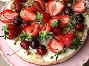 Tarta queso tres chocolates