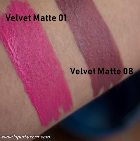 swatches labiales mate