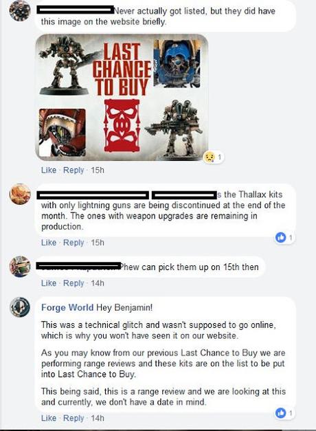 Los próximos en caer desde Forge World