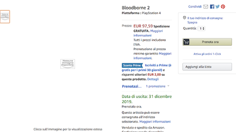 Bloodborne II es listado en Amazon Bloodborne II es listado en Amazon