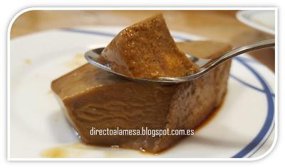 Flan rápido de café