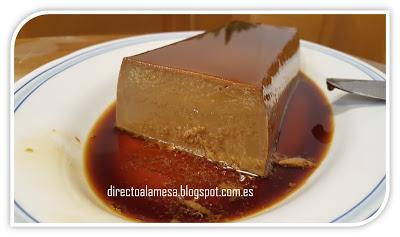 Flan rápido de café