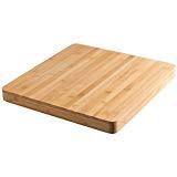 Levivo Tabla de Cocina de Madera de Bambú, Tabla de Cortar Grande, Gruesa y Resistente, Tabla para Cortar Higiénica, Aprox. 37 x 37 x 3.5 cm