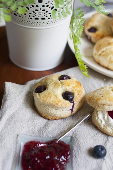 Scones de arándanos