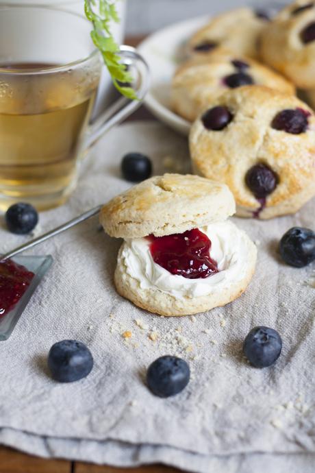 Scones de arándanos