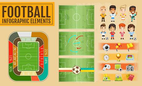 Football Vector Elements for Infographics by Saltaalavista Blog