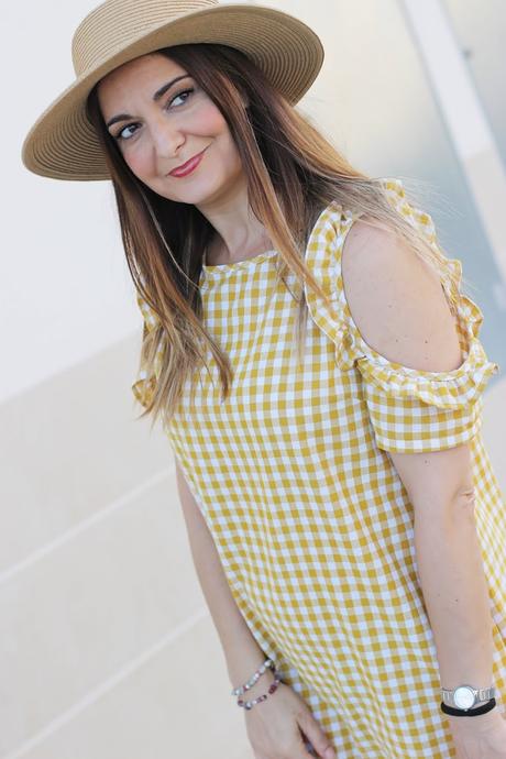 Cuadros vichy en color mostaza Cuadros vichy en color mostaza