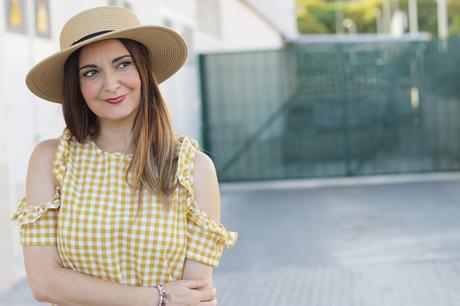 Cuadros vichy en color mostaza Cuadros vichy en color mostaza