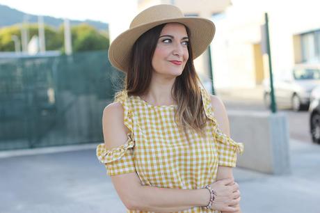 Cuadros vichy en color mostaza Cuadros vichy en color mostaza