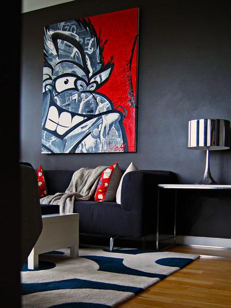 Ideas para decorar con cuadros estilo Pop Art comic illustration printed in XL size canvas