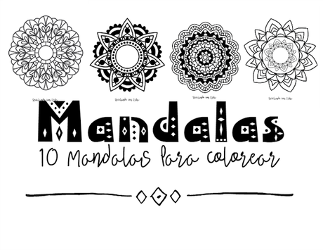 10 Mandalas para colorear