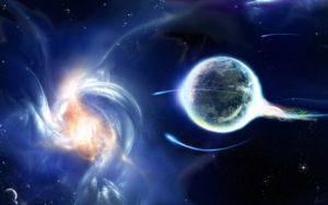 Una ola de marea galáctica de luz divina desciende sobre la tierra luz de vida