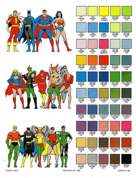 Guía de color de héroes de DC (1982)