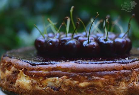 Tarta de quesos con picotas y cerezas tererecetas 04 Tarta de quesos con picotas y cerezas 04