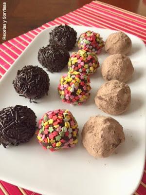 TRUFAS DE CHOCOLATE