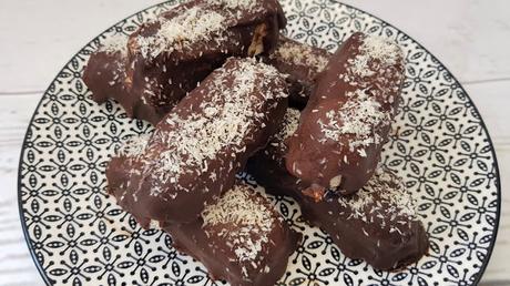 Chocolatinas Bounty veganas de coco y chocolate