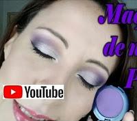 Maquillaje de noche en purpura