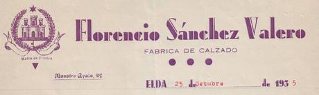 4.- Logos y marcas de fábricas de calzado eldenses: Florencio Sánchez; Camilo Payá; José Salvador; Industria Española del Calzado y Trinidad Vera