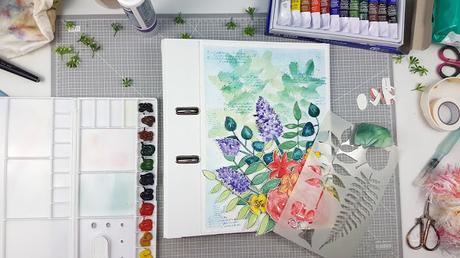 Decora tus archivadores con acuarelas