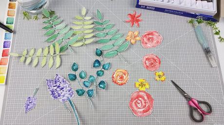 Decora tus archivadores con acuarelas