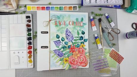 Decora tus archivadores con acuarelas