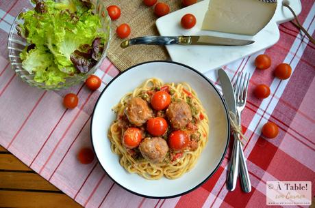 Espaguetis  con Albóndigas {by Gennaro Contaldo}