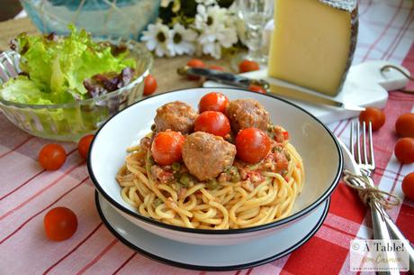 Espaguetis  con Albóndigas {by Gennaro Contaldo}