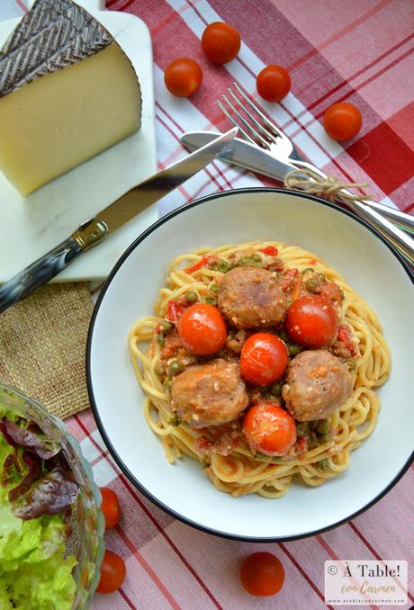 Espaguetis  con Albóndigas {by Gennaro Contaldo}