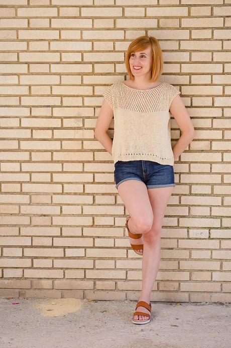 Cap Sleeve Lattice Top Cap Sleeve Lattice Top para el verano