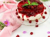 Tarta mousse queso frutos rojos, horno