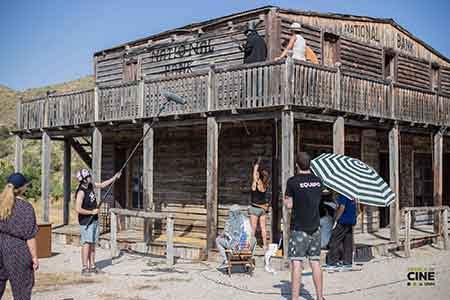 Hell West una foto del rodaje