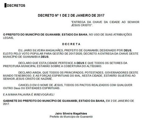 Justicia Suspende El Decreto De Alcalde Que Entregó ‘Llave De Ciudad A Dios’ En La Bahía