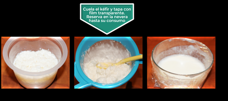 CÓMO ELABORO KÉFIR CASERO DE LECHE {PASO A PASO}