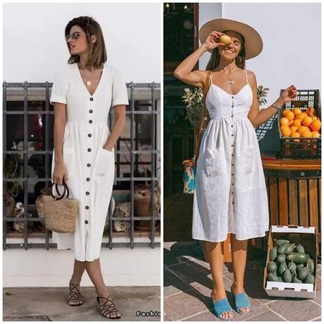 Inspiration: Buttoned Dress